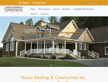 Tablet Screenshot of nascoroofing.com